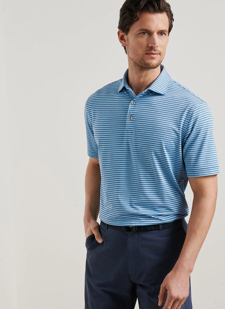 Peter Millar Lenway Performance Jersey Polo: Sport Navy