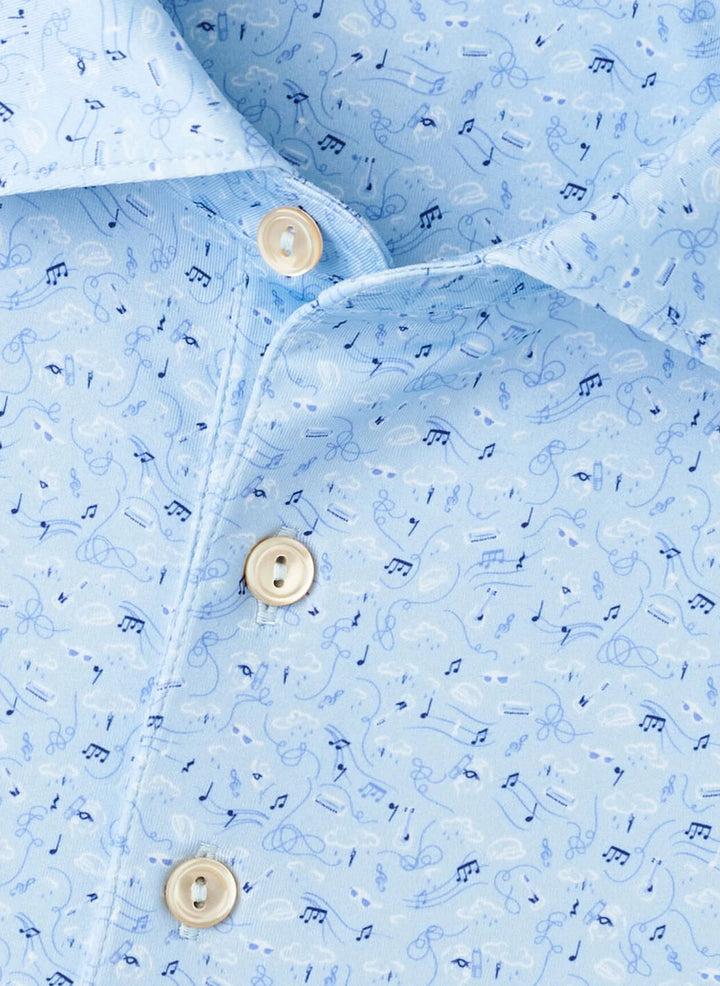 Peter Millar Melody Performance Jersey Polo: Sky