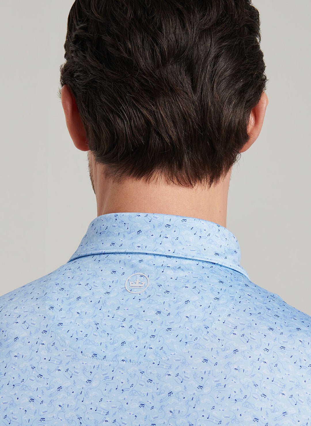 Peter Millar Melody Performance Jersey Polo: Sky