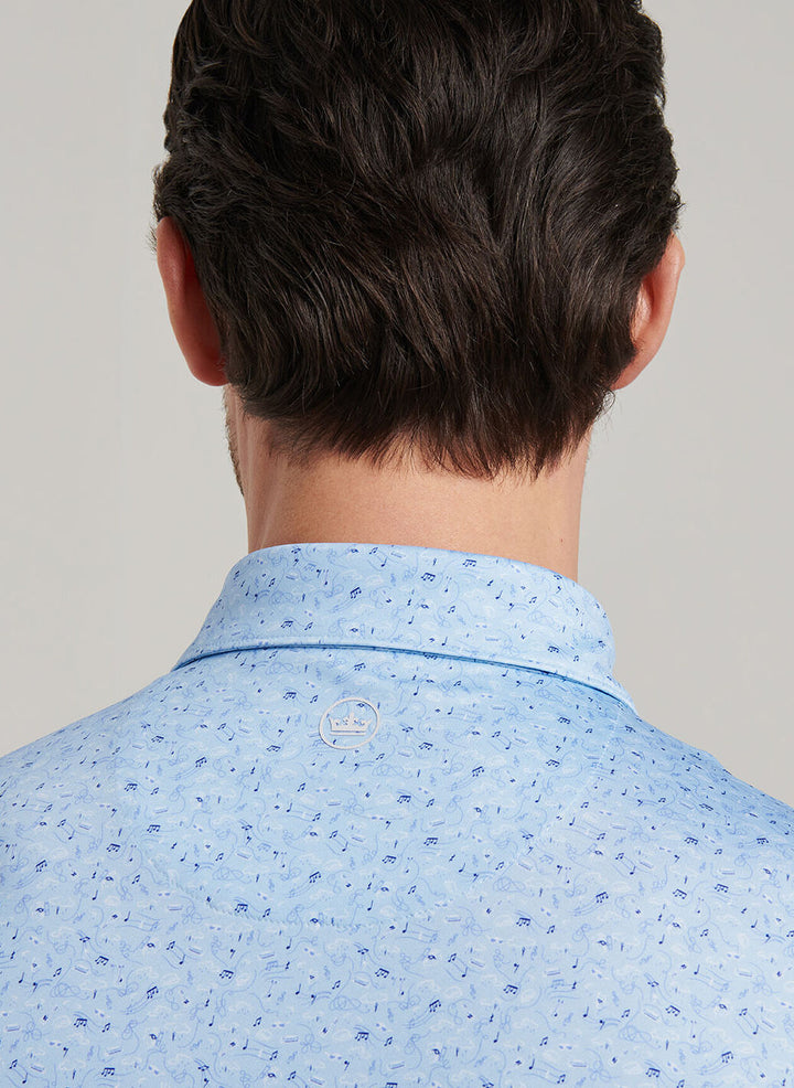 Peter Millar Melody Performance Jersey Polo: Sky