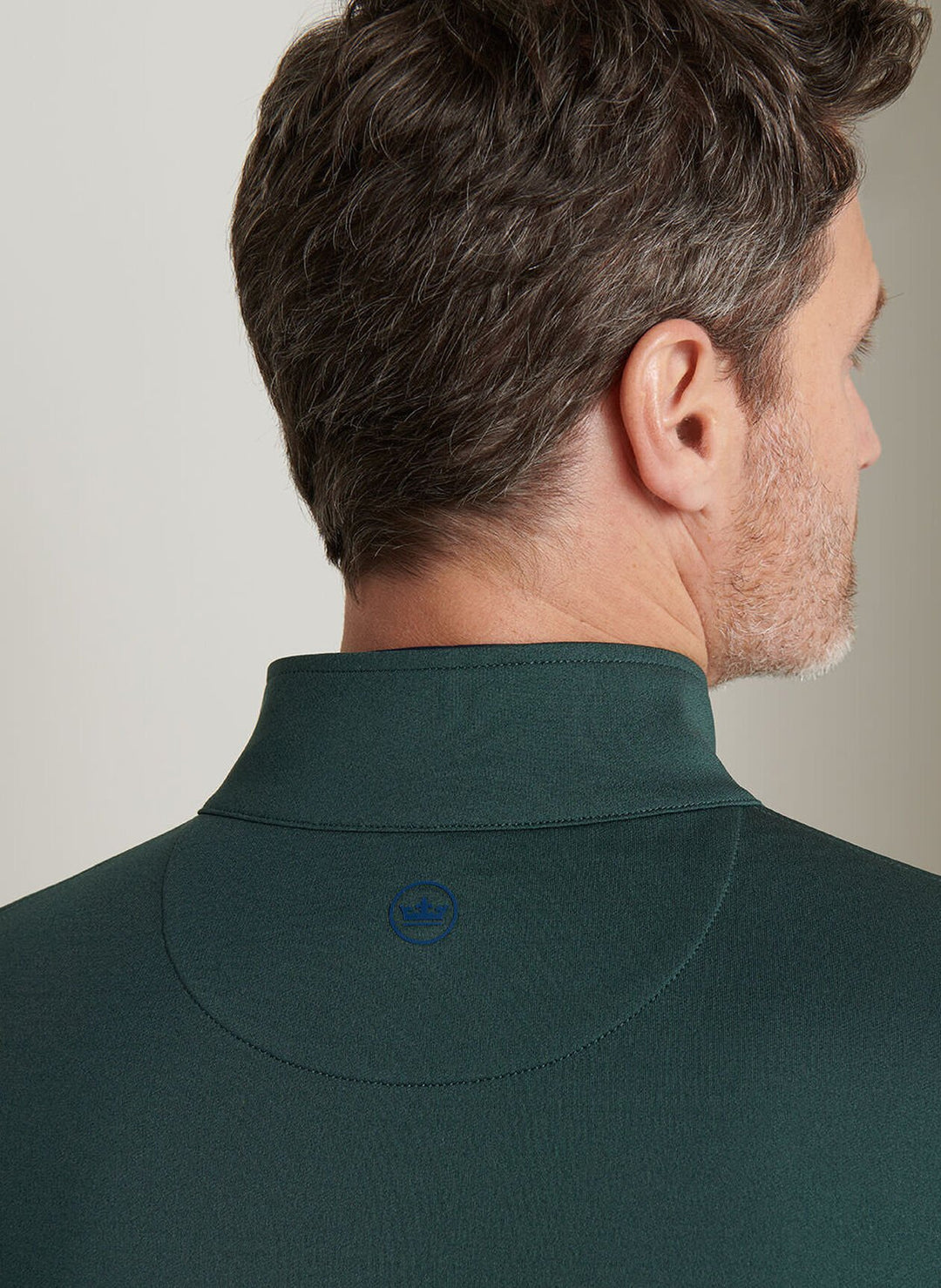 Peter Millar Perth Mélange Performance Quarter-Zip: Nordic Pine