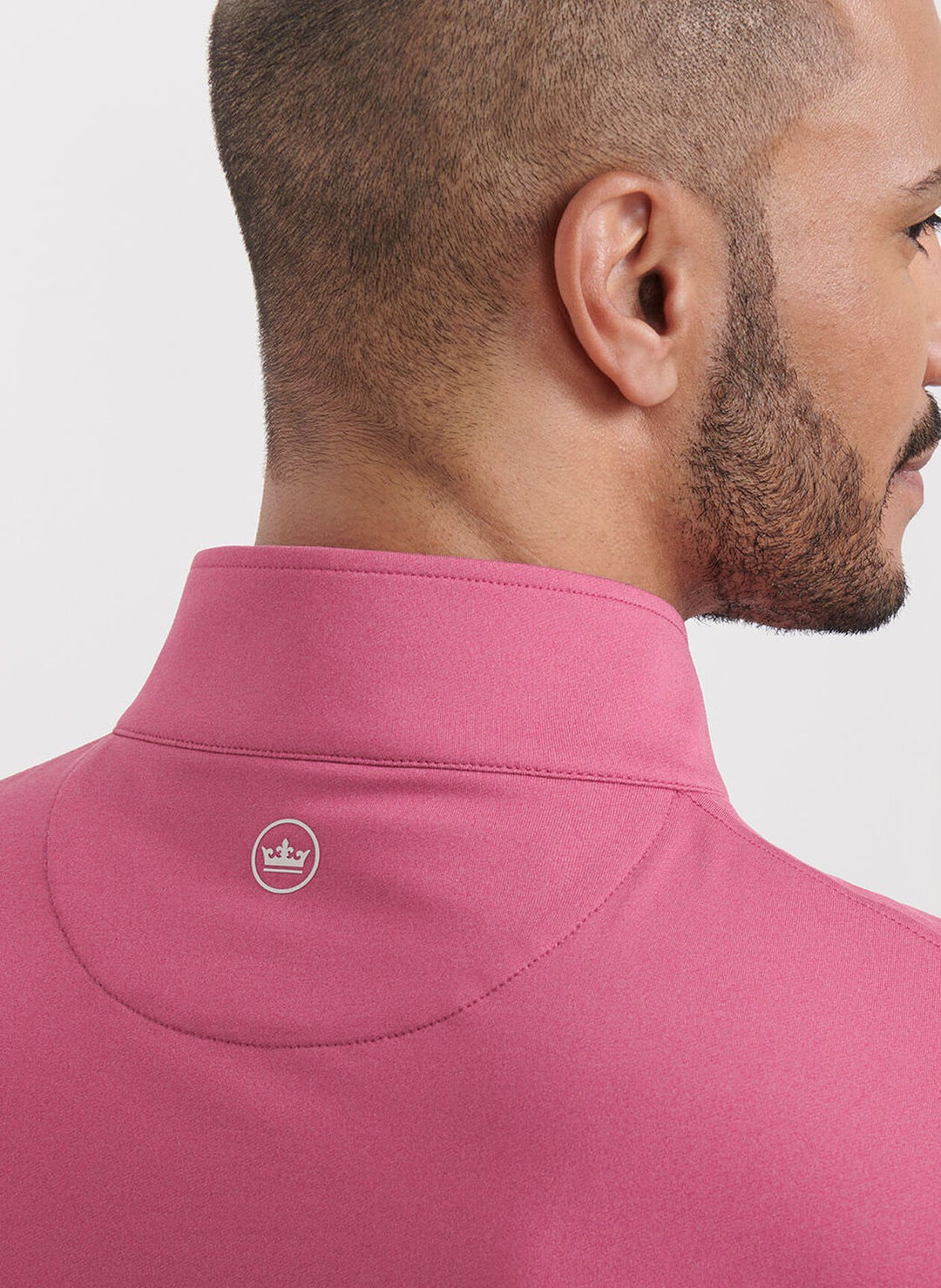 Peter Millar Perth Mélange Performance Quarter-Zip: Rosewood