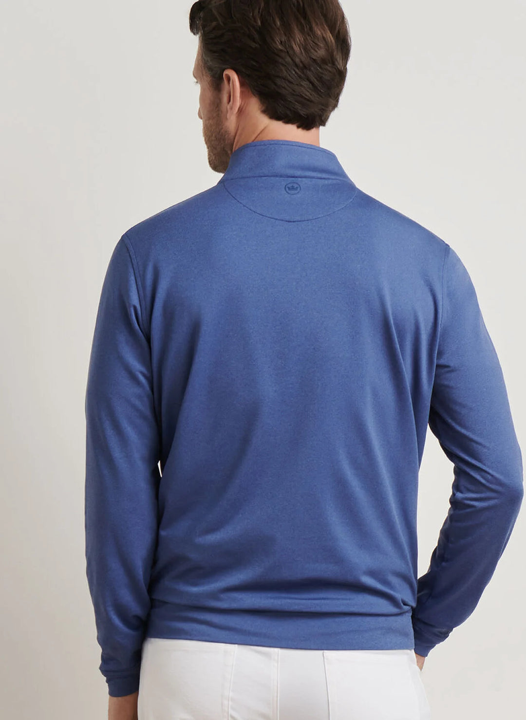 Peter Millar Perth Mélange Performance Quarter-Zip: Sport Navy