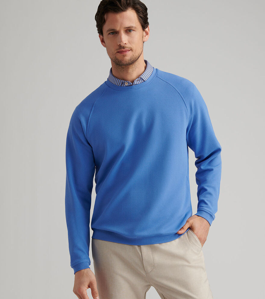 Peter Millar Cradle Piqué Performance Crewneck: Evening Tide