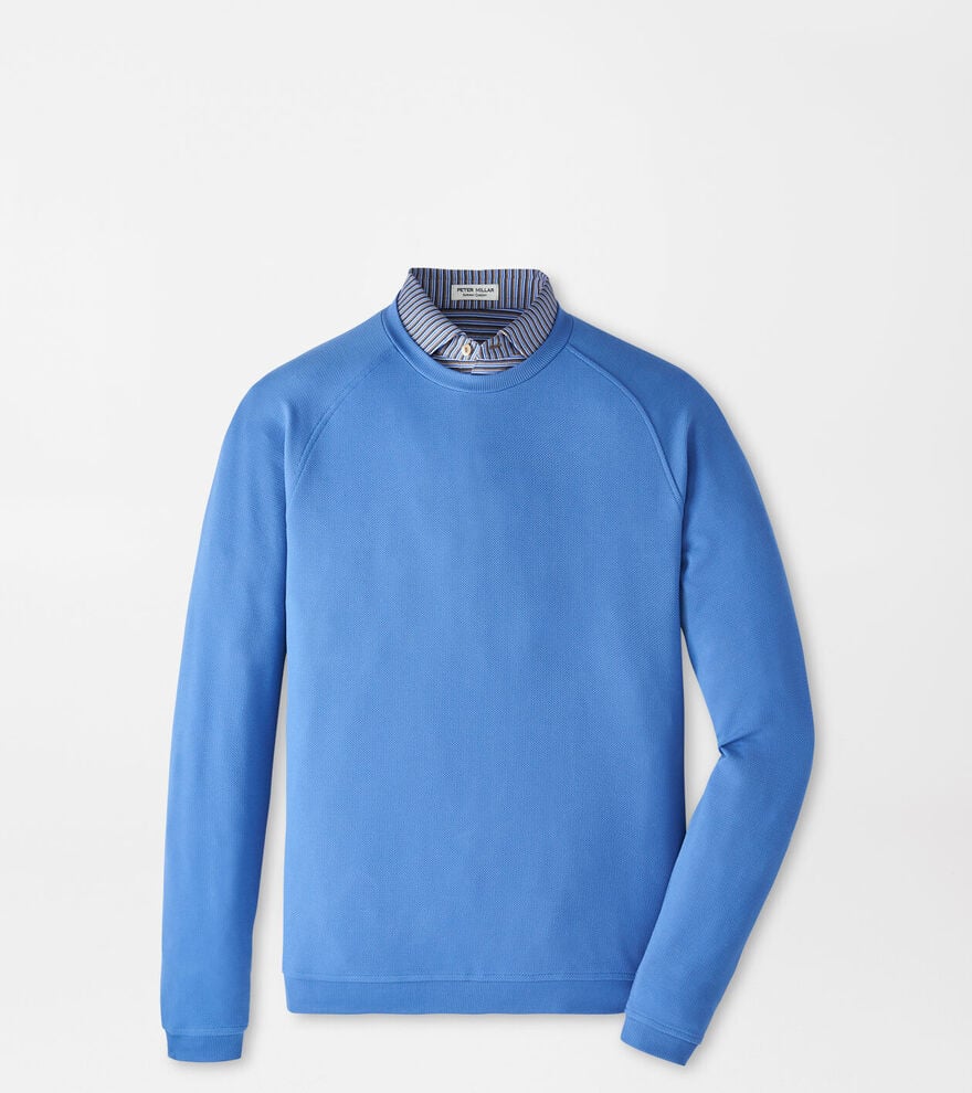 Peter Millar Cradle Piqué Performance Crewneck: Evening Tide