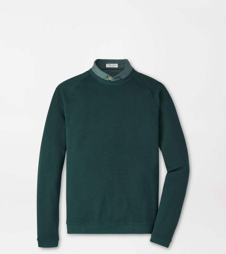 Peter Millar Cradle Piqué Performance Crewneck: Nordic Pine