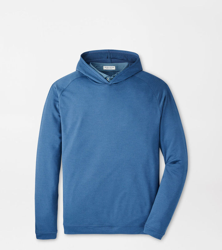 Peter Millar Pine Performance Hoodie: Blue Haze