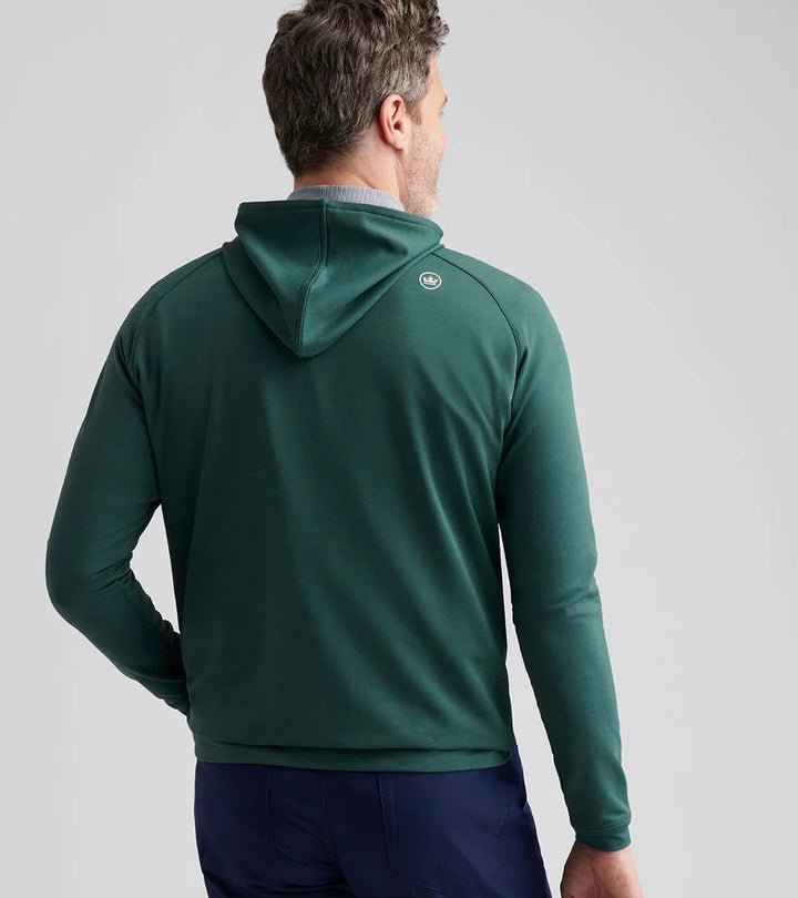 Peter Millar Pine Performance Hoodie: Nordic Pine