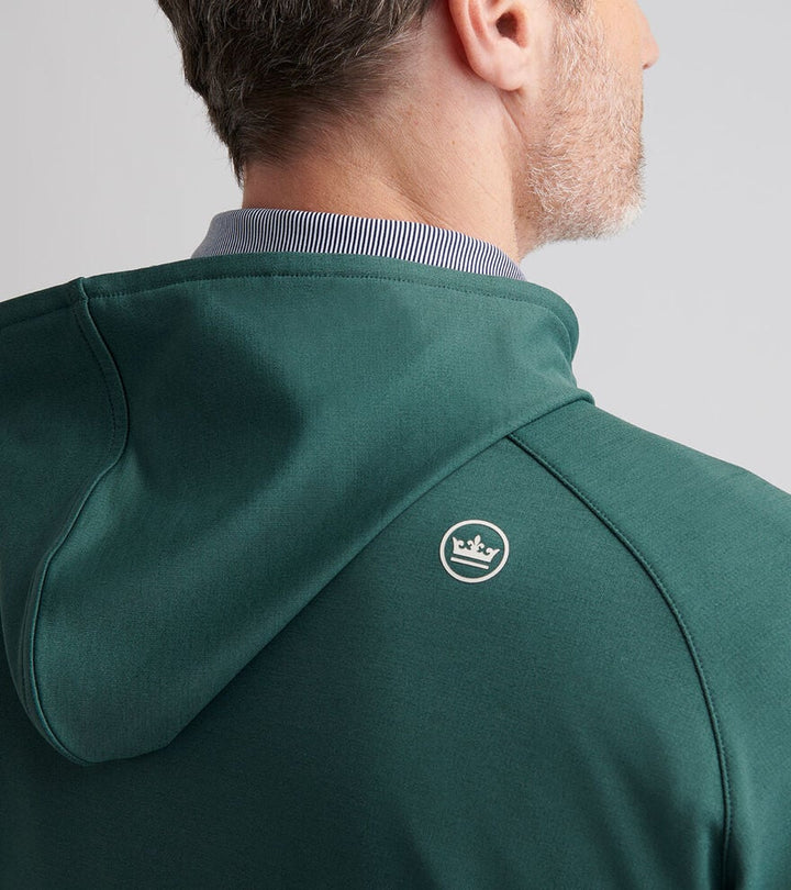 Peter Millar Pine Performance Hoodie: Nordic Pine