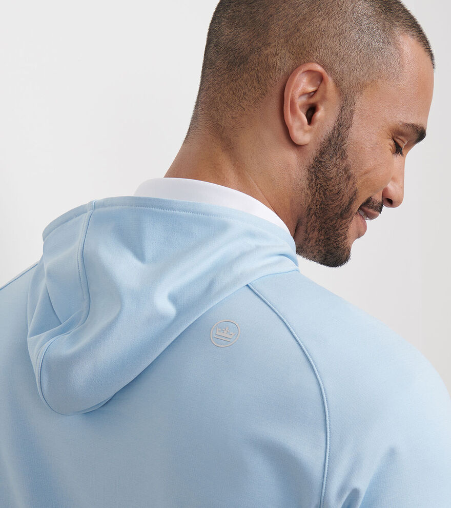Peter Millar Pine Performance Hoodie: Sky