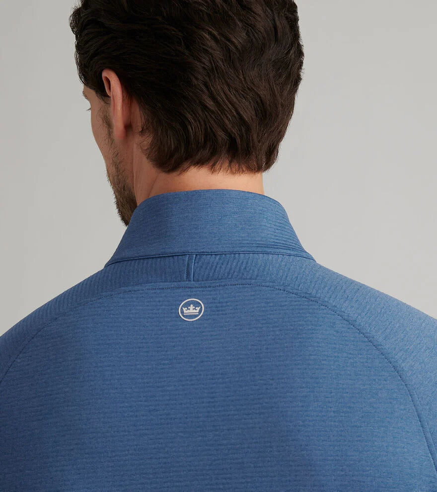 Peter Millar Beaumont Performance Quarter-Zip: Blue Haze
