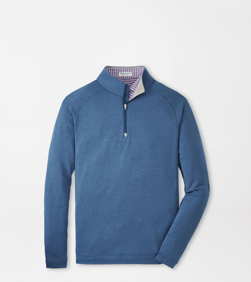 Peter Millar Beaumont Performance Quarter-Zip: Blue Haze