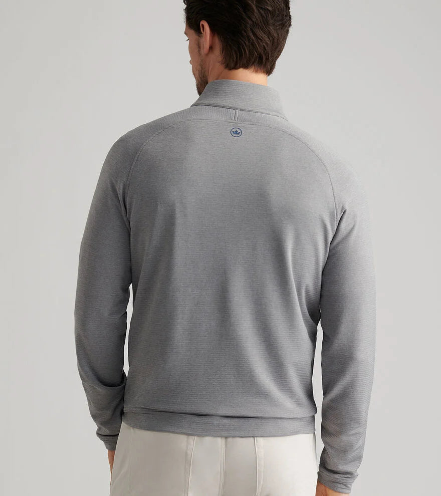 Peter Millar Beaumont Performance Quarter-Zip: Oslo Grey