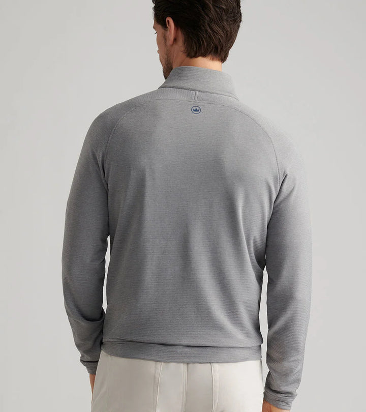 Peter Millar Beaumont Performance Quarter-Zip: Oslo Grey