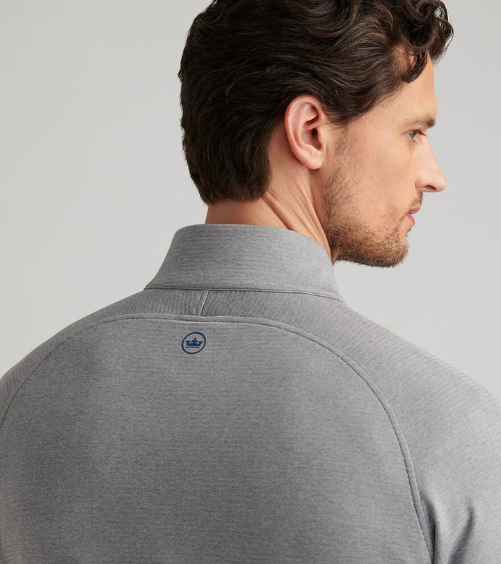 Peter Millar Beaumont Performance Quarter-Zip: Oslo Grey