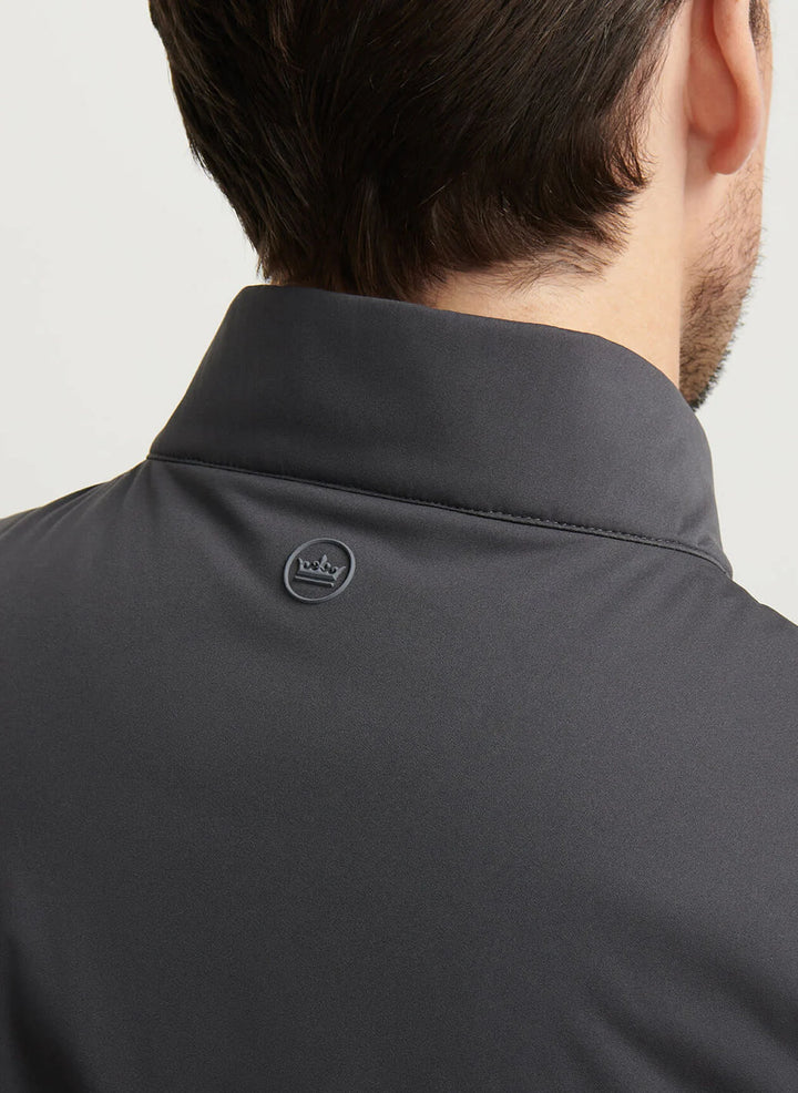 Peter Millar Fuse Hybrid Vest: Carbon Black