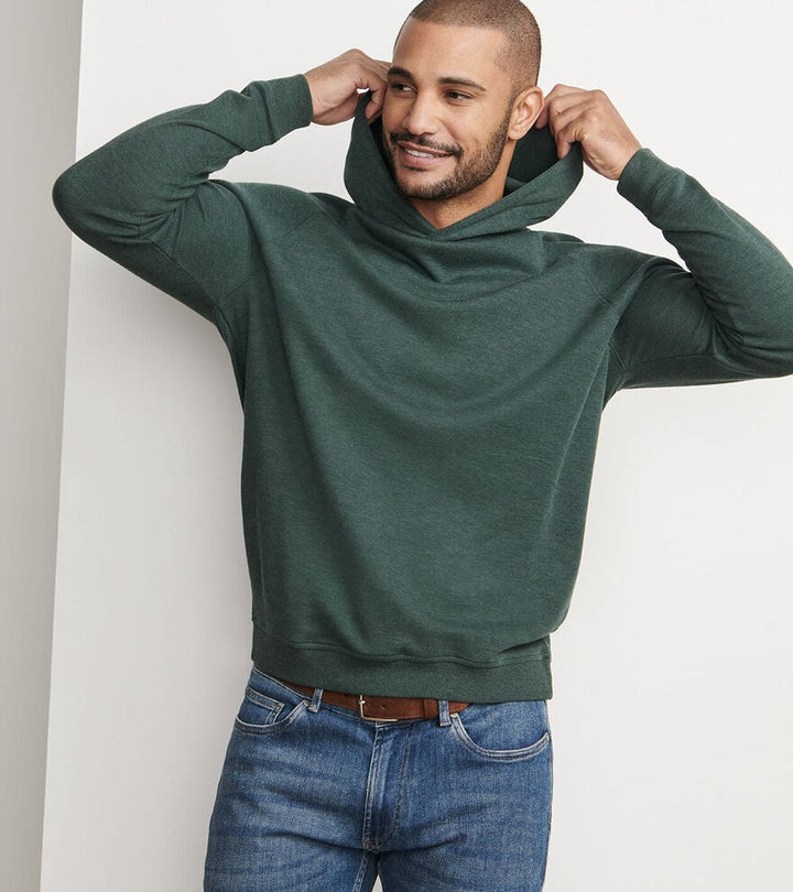 Peter Millar Crown Comfort Knit Hoodie: Deep Verdant