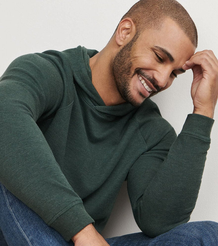 Peter Millar Crown Comfort Knit Hoodie: Deep Verdant