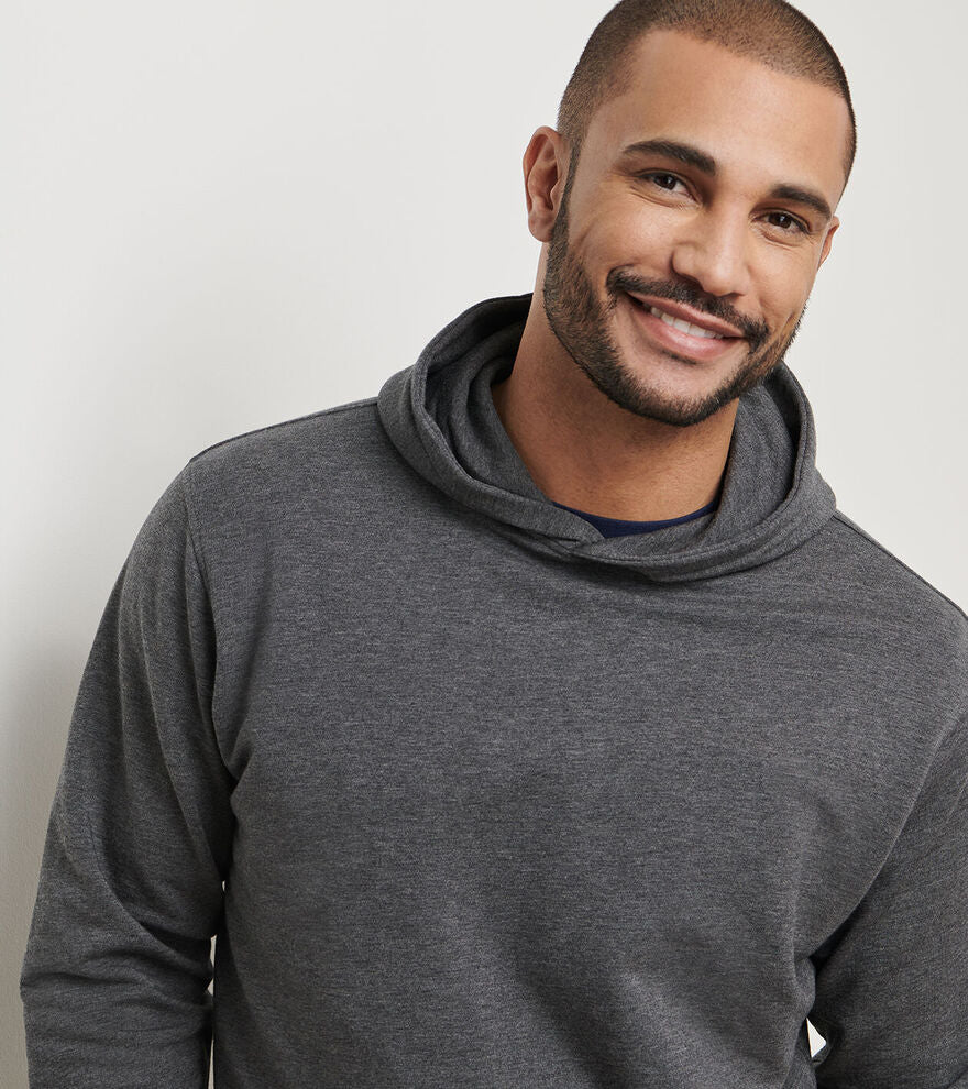 Peter Millar Oasis Pullover Hoodie: Charcoal