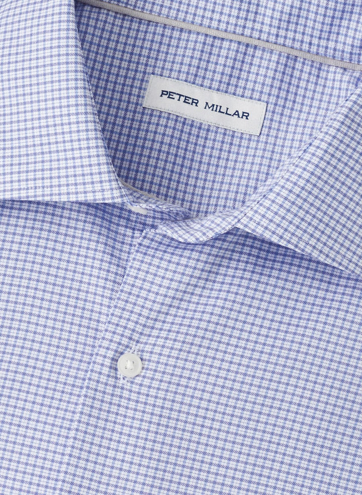 Peter Millar Jackson Crown Lite Cotton-Stretch Shirt: Deep Violet