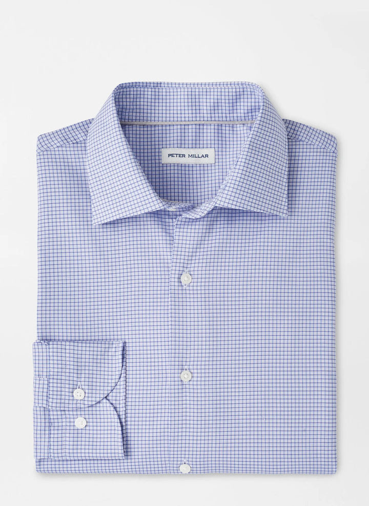 Peter Millar Jackson Crown Lite Cotton-Stretch Shirt: Deep Violet
