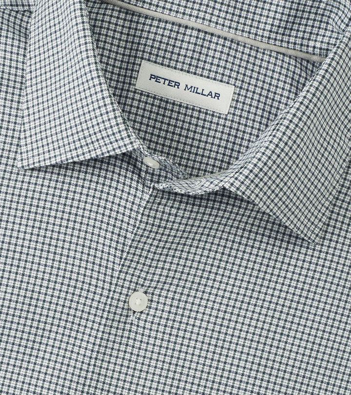 Peter Millar Jackson Crown Lite Cotton-Stretch Sport Shirt: Deep Verdent