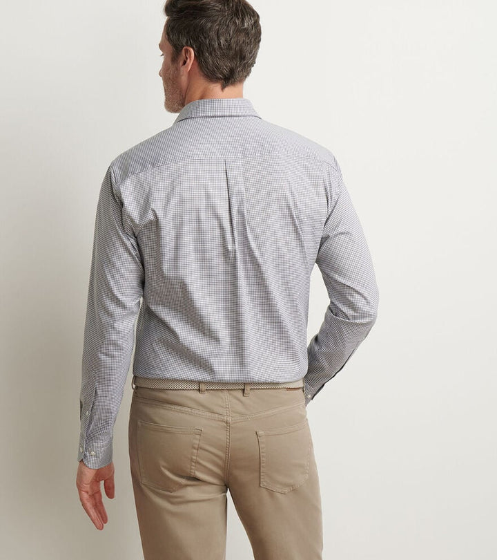Peter Millar Jackson Crown Lite Cotton-Stretch Sport Shirt: Poplar Brown