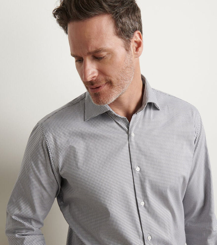 Peter Millar Jackson Crown Lite Cotton-Stretch Sport Shirt: Poplar Brown