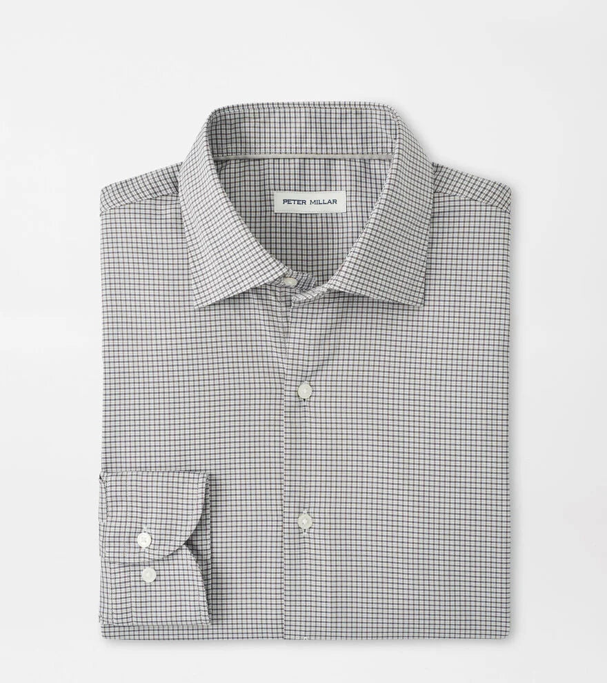 Peter Millar Jackson Crown Lite Cotton-Stretch Sport Shirt: Poplar Brown