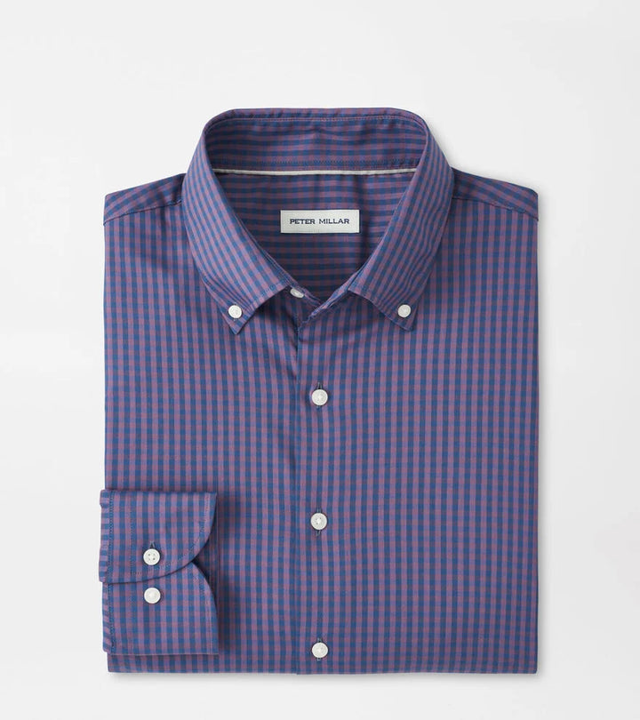 Peter Millar Conway Crown Lite Cotton-Stretch Sport Shirt: Parisian Fig