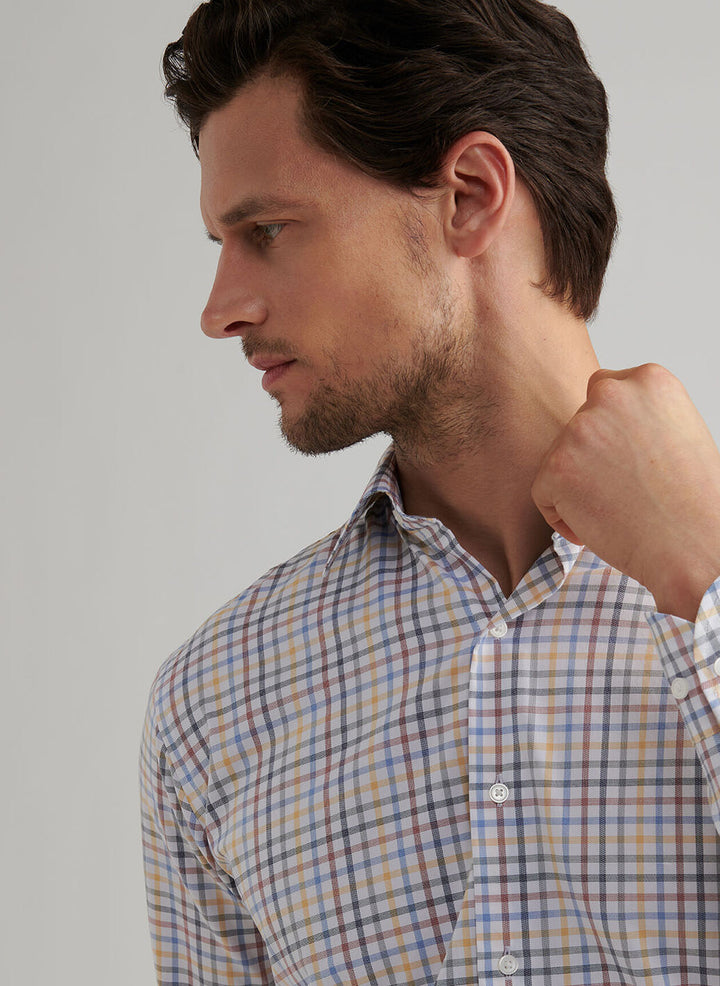 Peter Millar North Coast Crown Lite Cotton-Stretch Sport Shirt: Evening Tide