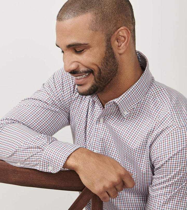 Peter Millar Julian Crown Lite Cotton-Stretch Sport Shirt: Navy