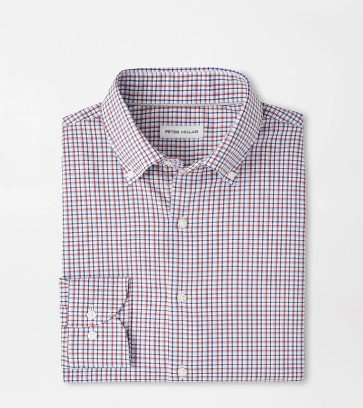 Peter Millar Julian Crown Lite Cotton-Stretch Sport Shirt: Navy