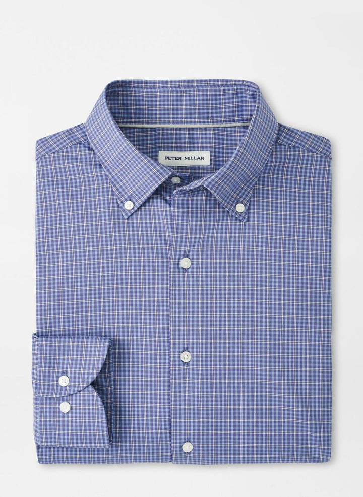 Peter Millar Stowe Crown Lite Cotton-Stretch Sport Shirt: Deep Violet