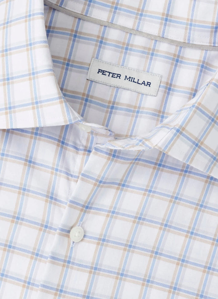 Peter Millar Lenox Crown Lite Cotton-Stretch Sport Shirt: White