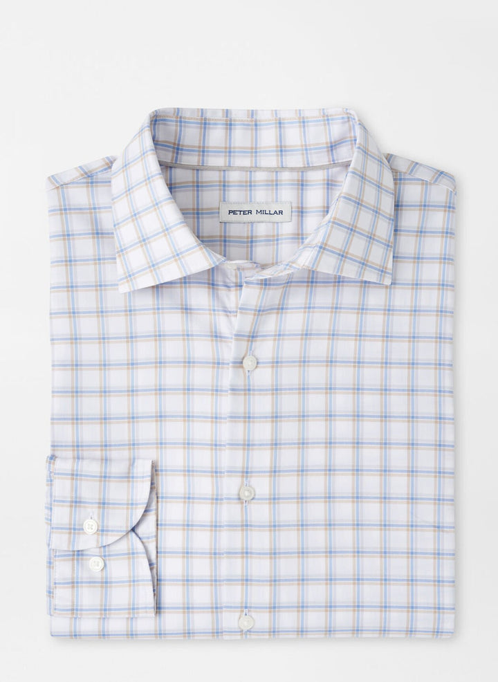 Peter Millar Lenox Crown Lite Cotton-Stretch Sport Shirt: White