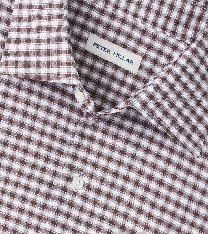 Peter Millar Fairbanks Performance Twill Sport Shirt: French Press
