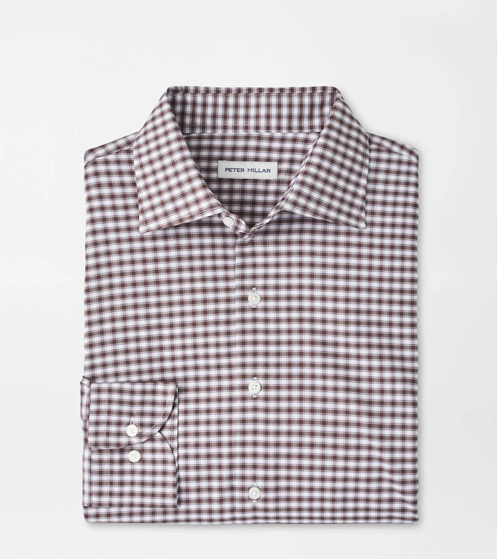 Peter Millar Fairbanks Performance Twill Sport Shirt: French Press