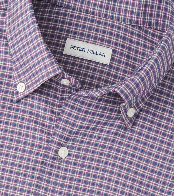 Peter Millar Petaluma Performance Twill Sport Shirt: Parisian Fig