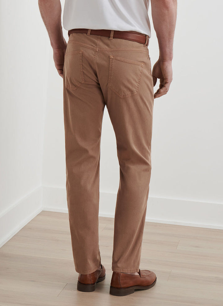 Peter Millar Crown Crafted Wayfare Five-Pocket Pant: Camel