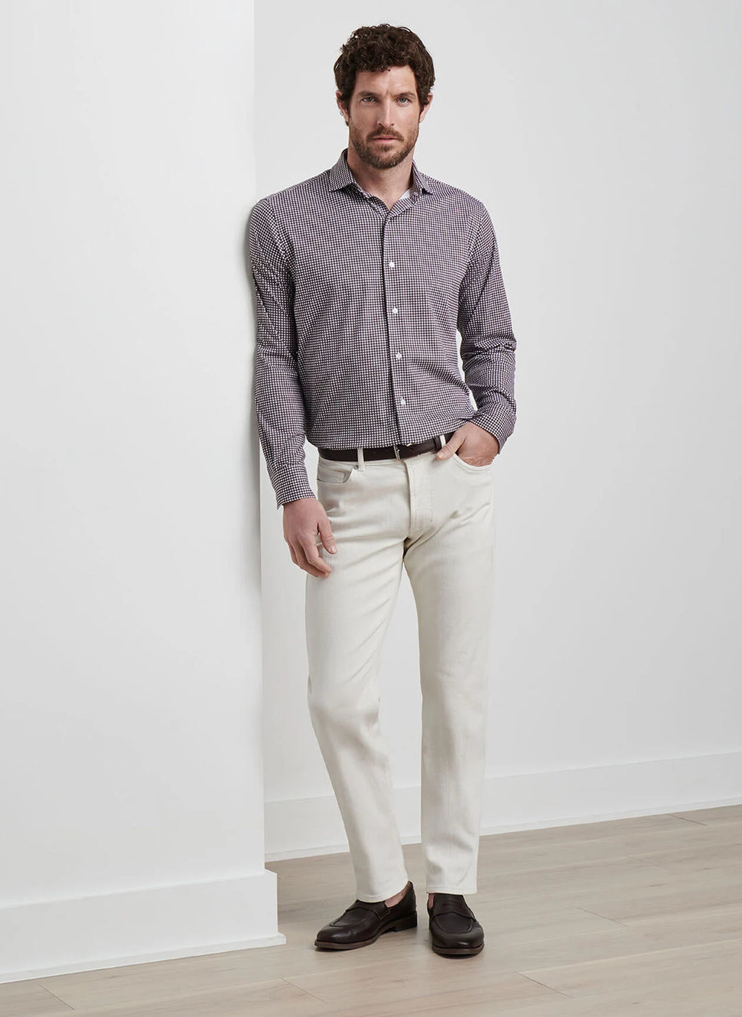 Peter Millar Crown Crafted Fairfield Garment Dyed Denim: Almond