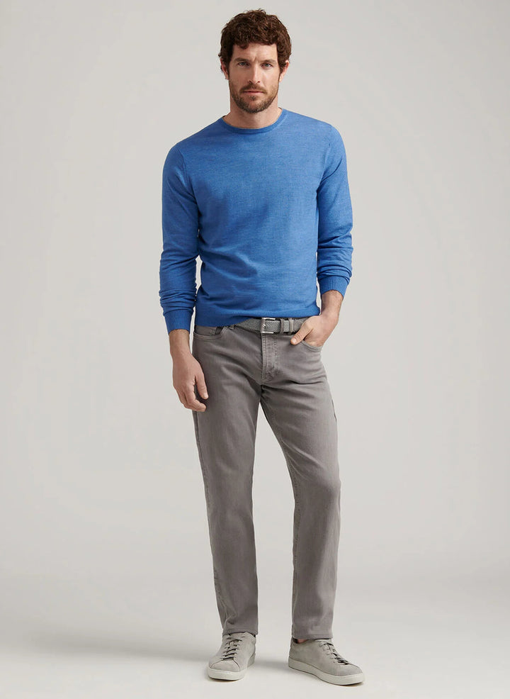Peter Millar Crown Crafted Fairfield Garment Dyed Denim: Oslo Grey