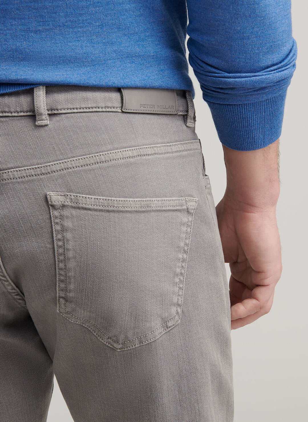 Peter Millar Crown Crafted Fairfield Garment Dyed Denim: Oslo Grey