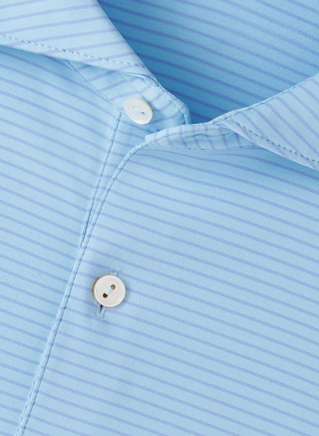 Peter Millar Crown Crafted Ballad Performance Jersey Polo: Blue Frost