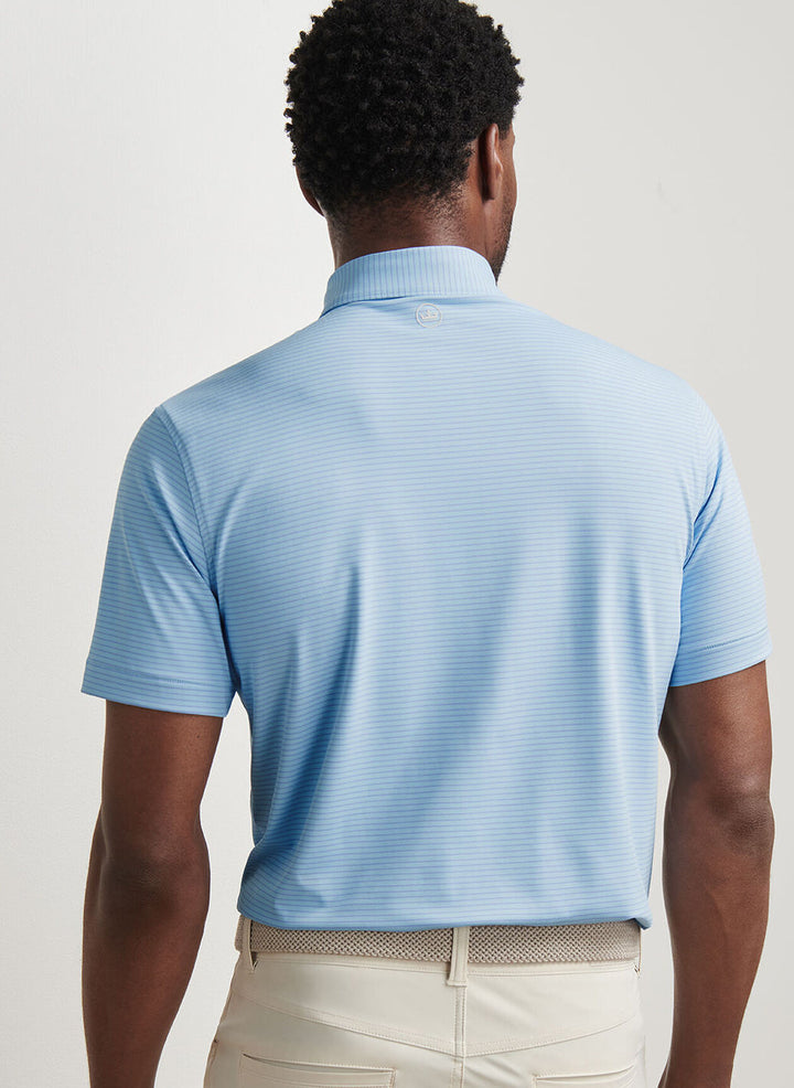 Peter Millar Crown Crafted Ballad Performance Jersey Polo: Blue Frost
