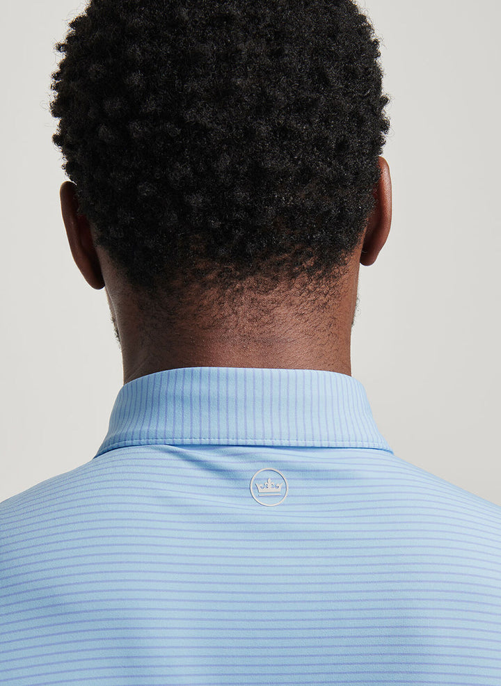 Peter Millar Crown Crafted Ballad Performance Jersey Polo: Blue Frost
