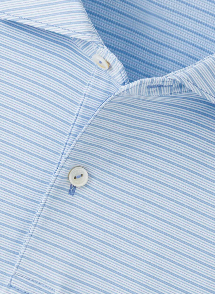 Peter Millar Crown Crafted Channel Performance Jersey Polo: Wisteria