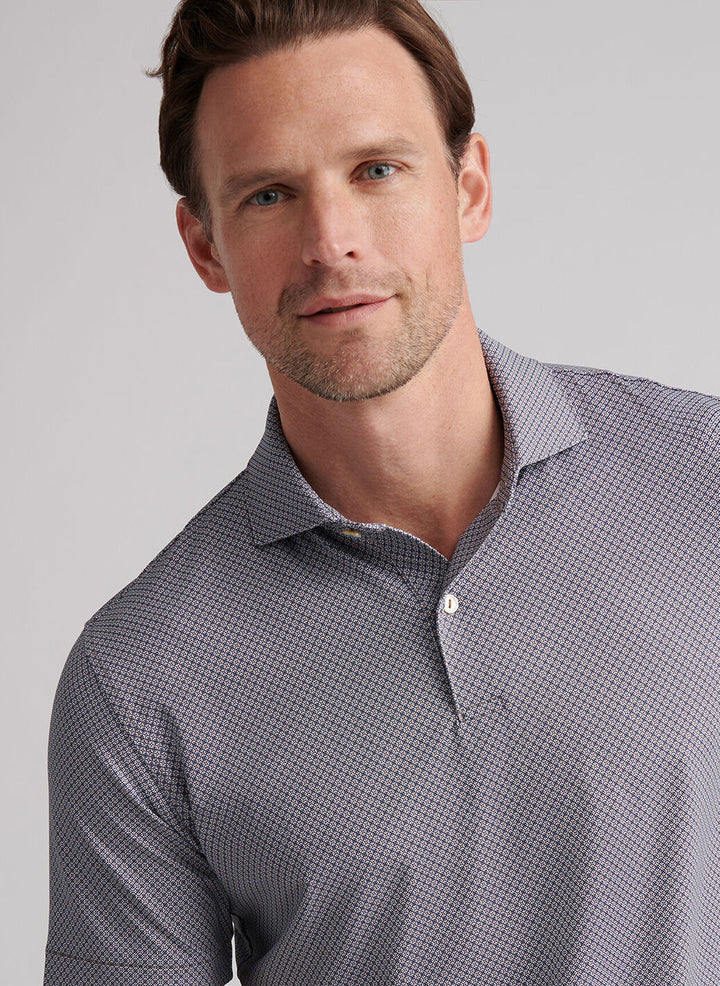 Peter Millar Crown Crafted Seville Performance Jersey Polo: White