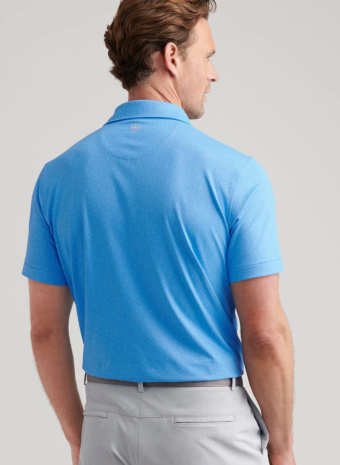 Peter Millar Crown Crafted Fermata Performance Jersey Polo: Blue Topaz