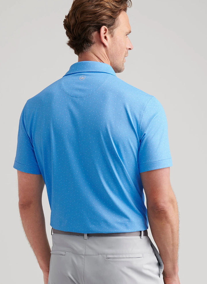 Peter Millar Crown Crafted Fermata Performance Jersey Polo: Blue Topaz
